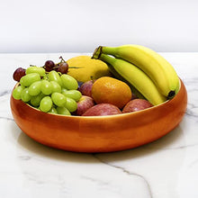 Load image into Gallery viewer, Copper & Bamboo Fruit Bowl