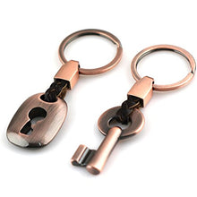 Load image into Gallery viewer, Couples Copper Key Ring | Key Locks