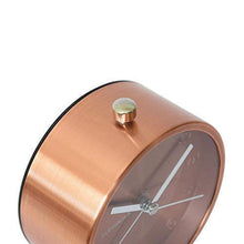 Load image into Gallery viewer, Copper & Silver Alarm Clock
