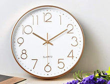 Load image into Gallery viewer, Non Ticking Wall Clock | Copper/ Rose-Gold