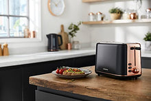 Load image into Gallery viewer, Dark Grey & Copper Kenwood Toaster | 2 Slices