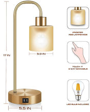 Load image into Gallery viewer, Table Lamps | Set Of 2 | Copper & Gold