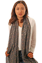 Load image into Gallery viewer, Copper & Grey Stars Women's Scarf
