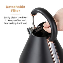 Load image into Gallery viewer, Tower | Black & Copper Pyramid Kettle