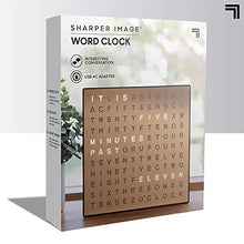 Load image into Gallery viewer, Sharper Image | Copper Word Clock | Wall Clock