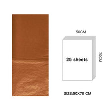 Load image into Gallery viewer, 25 Sheets Copper Tissue Wrapping Paper