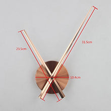 Load image into Gallery viewer, 3D Copper Wall Clock | Large Hands