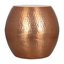 Load image into Gallery viewer, Beautiful Copper Side Table | Stool | Hammered Finish