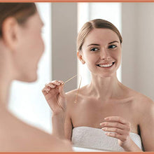 Load image into Gallery viewer, Arista Tongue Scraper | Ayurveda Tongue Cleaner | Copper Tongue Scraper for Bad Breath Treatment | Tongue Cleaner Scraper | Tongue Scrapers for Adults | Metal Tongue Scraper | Oral Hygiene Products