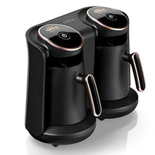 Load image into Gallery viewer, Black & Copper Turkish Coffee Maker | Duo
