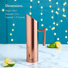 Load image into Gallery viewer, Stainless Steel & Copper Water Jug | Pitcher