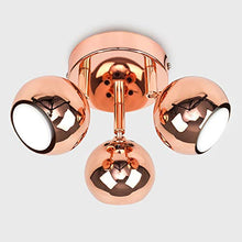 Load image into Gallery viewer, 3 Ball Copper Spotlight For Ceiling