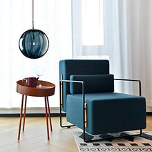 Load image into Gallery viewer, Blue Glass & Copper Ceiling Pendant