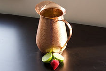 Load image into Gallery viewer, Hammered Copper Pitcher Jug