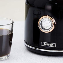 Load image into Gallery viewer, Copper & Black Traditional Style Kettle