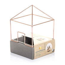 Load image into Gallery viewer, Concrete & Copper Plant House | Plant Pot
