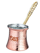Load image into Gallery viewer, Exquisitely Handmade Turkish Coffee Pot | Turkish Ibrik Copper Pot | Gift for Coffee Lovers