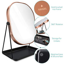 Load image into Gallery viewer, Copper Make Up Mirror | With Metal Stand