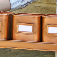 Load image into Gallery viewer, Copper | Set Of 3 Herb Planters
