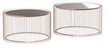 Load image into Gallery viewer, Circular Copper Mirrored Coffee Tables