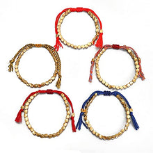 Load image into Gallery viewer, Copper & Yellow Lucky Tibetan Buddhist Beads Bracelet