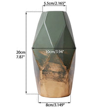 Load image into Gallery viewer, Decorative Green & Copper Vase For Flowers