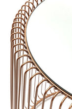 Load image into Gallery viewer, Copper Side Table With Wire Design | Round