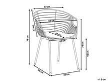 Load image into Gallery viewer, Copper Coloured Set Of 2 Dining Chairs