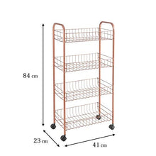 Load image into Gallery viewer, 4 Tier Copper Trolley For The Home