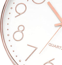 Load image into Gallery viewer, Quartz Copper Wall Clock