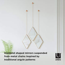 Load image into Gallery viewer, Umbra | 3 Copper Mirrors | Diamond Shaped