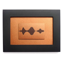 Load image into Gallery viewer, I Love You Soundwave Art | Bronze Or Copper | Gift Idea | 3.5 x 5 inch