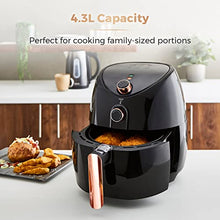 Load image into Gallery viewer, Black & Copper Air Fryer | Tower | 4.3L