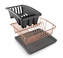 Load image into Gallery viewer, Metal & Copper Dish Drainer | 3 Pieces
