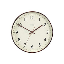 Load image into Gallery viewer, Jones Clocks® Large Round Wall Clock | 30cm | Copper- Rose Gold