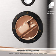 Load image into Gallery viewer, Copper & Silver 4 Slice Toaster
