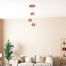 Load image into Gallery viewer, Copper Polished Finish Retro Eyeball Ceiling Light