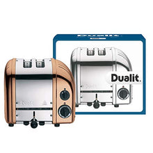 Load image into Gallery viewer, Dualit 2 Slice Copper & Stainless Steel Toaster