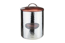 Load image into Gallery viewer, Copper & Silver Bread Canister | Stainless Steel | Apollo | 20.5x33.5x20.5