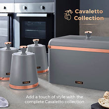 Load image into Gallery viewer, Tower | Cavaletto Collection | Set Of 3 Storage Canisters | Grey & Copper