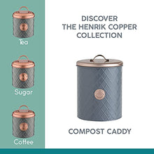 Load image into Gallery viewer, Copper & Grey Embossed Compost Caddy