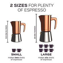 Load image into Gallery viewer, Copper Espresso Maker | bonVIVO
