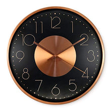 Load image into Gallery viewer, Copper & Black Wall Clock | 30 cm