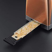 Load image into Gallery viewer, Removeable Crumb Tray For Easy Cleaning | Copper Toaster