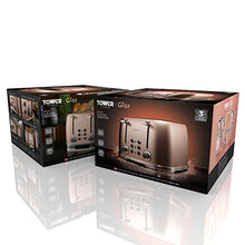Load image into Gallery viewer, Tower | Glitz Collection | Copper Pink Toaster