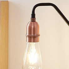 Load image into Gallery viewer, Black & Copper Retro Vintage Style Table Lamp