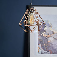 Load image into Gallery viewer, Geometric Copper Lamp Shade | Pair