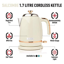 Load image into Gallery viewer, Salcombe | Cream & Copper Cordless Kettle