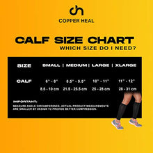Load image into Gallery viewer, Calf Compression Sleeve | Copper Heal