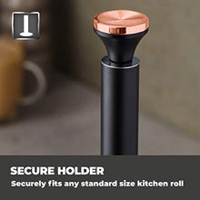 Load image into Gallery viewer, Copper & Black Kitchen Roll Holder | Tower